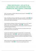 POLS 102 EXAM 1 &vert; 119 ACTUAL QUESTIONS AND ANSWERS WITH COMPLETE SOLUTIONS &vert; UPDATED 2025