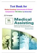 Test Bank for  Medical Assisting&colon; Administrative & Clinical Competencies 10th Edition by Michelle Blesi isbn-9798214113586 All Chapters 1-58 Covered Latest Edition