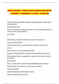 SERVICENOW TPRM EXAM QUESTIONS WITH  CORRECT ANSWERS LATEST UPDATED