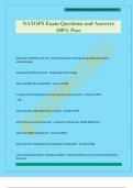 NATOPS Exam Questions and Answers 100&percnt; Pass