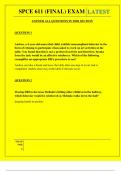  SPCE 611 &lpar;FINAL&rpar; EXAM QUESTIONS AND ANSWERS 2025