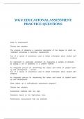 WGU EDUCATIONAL ASSESSMENT PRACTICE QUESTIONS&period;d