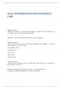 WGU 468 - OA INFORMATION MANAGEMENT AND THE APPLICATION OF TECHNOLOGY