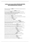 Cardiovascular System NCLEX UPDATED QUESTIONS  ANDANSWERSFORFINAL EXAM2025