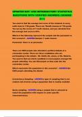 UPDATED MAT 1450 INTRODUCTORY STATISTICS QUESTIONS WITH VERIFIED ANSWERS &lpar;GRADED A&plus;&plus;&rpar;