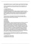 SAUNDERS NCLEX QUESTIONS-GASTROINTESTINAL