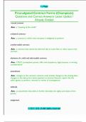 Promulgated Contract Forms &lpar;Champions&rpar;  Questions and Correct Answers&sol; Latest Update &sol;  Already Graded 