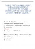 NACE PN TO RN EXAM 2025 NEWEST  TEST BANK COMPLETE EXAM  QUESTIONS WITH DETAILED  VERIFIED ANSWERS &lpar;100&percnt; CORRECT  ANSWERS&rpar; &sol;ALREADY GRADED A&plus;