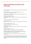 D094 EXAM PREP QUESTION AND ANSWERS