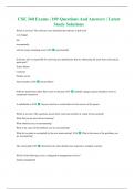 CSE 360 Exams &vert; 109 Questions And Answers &vert; Latest Study Solutions