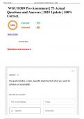 WGU D389 Pre-Assessment &vert; 73 Actual Questions and Answers &vert; 2025 Update &vert; 100&percnt; Correct&period;