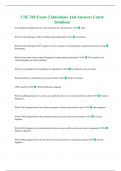 CSE 360 Exam 2 Questions And Answers Latest Solutions
