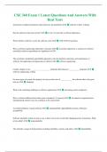 CSE 360 Exam 1 Latest Questions And Answers With Real Tests