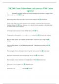 CSE 360 Exam 3 Questions And Answers With Latest Updates