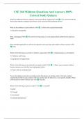 CSE 360 Midterm Questions And Answers 100&percnt; Correct Study Quizzes