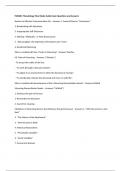 FSE2061 Thanatology Final Study Guide Exam Questions and Answers 