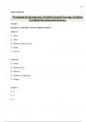 Workbook for Introductory Medical-Surgical Nursing&comma; 11edition Test Bank Questions and Answers&period;