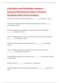 Lubrication and Purification Systems &ndash; Industrial Maintenance Exam 1 Practice Questions with Correct Answers