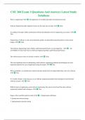 CSE 360 Exam 1 Questions And Answers Latest Study Solutions