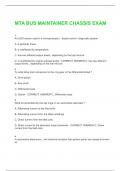 MTA BUS MAINTAINER CHASSIS EXAM 2025 QUESTIONS WITH 100&percnt; VERIFIED ANSWERS&excl;&excl;