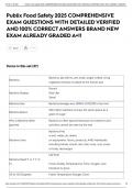 Publix Food Safety 2025 COMPREHENSIVE EXAM QUESTIONS WITH DETAILED VERIFIED AND 100&percnt; CORRECT ANSWERS BRAND NEW EXAM ALREADY GRADED A&plus;&excl;&excl;