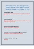 2025 NEWEST PCA - Plant Pathogens EXAM&period; COMPLETE EXAM WITH CORRECT VERIFIED ANSWERS&period; GUARANTEED A GRADE SUCCESS