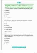 Nsg 6001 U2 Section 3&period; Eye Problems Questions  and Correct Answers&sol; Latest Update &sol; Already Graded 