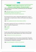 NSG6001 week 2 quiz Questions and Correct  Answers&sol; Latest Update &sol; Already Graded 