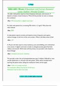NSG 6001 Week 4 Questions and Correct Answers&sol;  Latest Update &sol; Already Graded