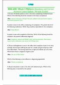 NSG 6001 Week 3 Midterm Questions and Correct  Answers&sol; Latest Update &sol; Already Graded 