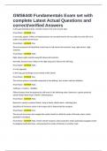 GMS6440 Fundamentals Exam set with complete Latest Actual Questions and correct&sol;verified Answers