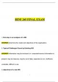 HINF 265 Final Exam &lpar;1&rpar; WITH QUESTION AND ANSWERS