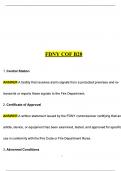 FDNY COF B28 NEW EXAM 100&percnt; VERIFIED
