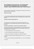 ATI Fundamentals Exam Questions & Answers 2025 Package