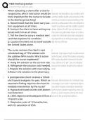 MED SURG EVOLVE HESI EXAM 101 REAL EXAM QUESTIONS WITH 100&percnt; RATED CORRECT ANSWERS &lpar;ACCURATELY PASSED&rpar; 2025 LATEST UPDATED GET A&plus;