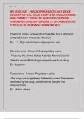 NR 293 EXAM 1 &sol; NR 293 PHARMACOLOGY EXAM 1  NEWEST ACTUAL EXAM COMPLETE 100 QUESTIONS  AND CORRECT DETAILED ANSWERS &lpar;VERIFIED  ANSWERS&rpar; &vert;ALREADY GRADED A&plus; &lpar;CHAMBERLAINE  COLLEGE OF NURSING&rpar;&sol; BRAND NEW&excl;&excl;&excl; 