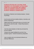 OLDROYD PSYCHOLOGY 1010 FINAL EXAM  UNIVERSITY OF UTAH NEWEST ACTUAL EXAM  COMPLETE 100 QUESTIONS AND CORRECT  DETAILED ANSWERS &lpar;VERIFIED ANSWERS&rpar;  &vert;ALREADY GRADED A&plus;&sol; BRAND NEW&excl;&excl;&excl;