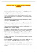 ACCOUNTING 110 EXAM 1 QUESTIONS AND ANSWERS