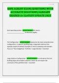 SAFE AGILIST EXAM&sol;QUESTIONS WITH ACCURATE SOLUTIONS&sol;ALREADY GRADED A&plus; &vert;LATEST UPDATE 2025