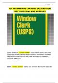 421 PSE WINDOW TRAINING EXAMINATION  2025 QUESTIONS AND ANSWERS&period; 