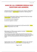 AAAE CM- ALL COMBINED MODULE 2025  QUESTIONS AND ANSWERS&period; 