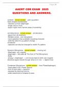 AAERT CDR EXAM  2025  QUESTIONS AND ANSWERS&period;
