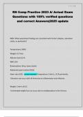 RN Comp Practice 2023 A&sol; Actual Exam Questions with 100&percnt; verified questions and correct Answers&vert;2025 update 