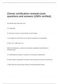 Chemo certification renewal exam questions and answers &lpar;100&percnt; verified&rpar;&period;