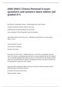 ONS ONCC Chemo Renewal II exam questions and answers latest edition &lpar;all graded A&plus;&rpar;