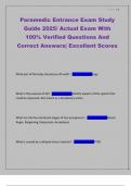 Paramedic Entrance Exam Study Guide 2025&sol; Actual Exam With 100&percnt; Verified Questions And Correct Answers&vert; Excellent Scores