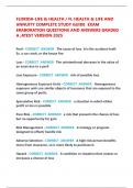 FLORIDA-LIFE & HEALTH &sol; FL HEALTH & LIFE AND  ANNUITY COMPLETE STUDY GUIDE  EXAM  ERABORATION QUESTIONS AND ANSWERS GRADED  A &semi;ATEST VERSION 2025