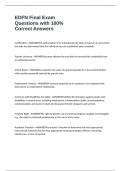 EDFN Final Exam Questions with 100&percnt; Correct Answers