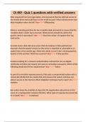 CS 489 - Quiz 1 questions with verified answers