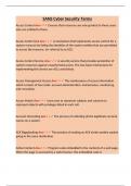 SANS Cyber Security Terms